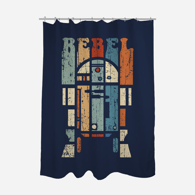 Rebel Droid-none polyester shower curtain-kg07