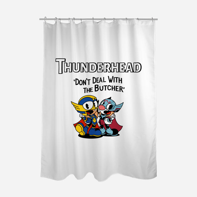 Thunderhead-none polyester shower curtain-Studio Susto