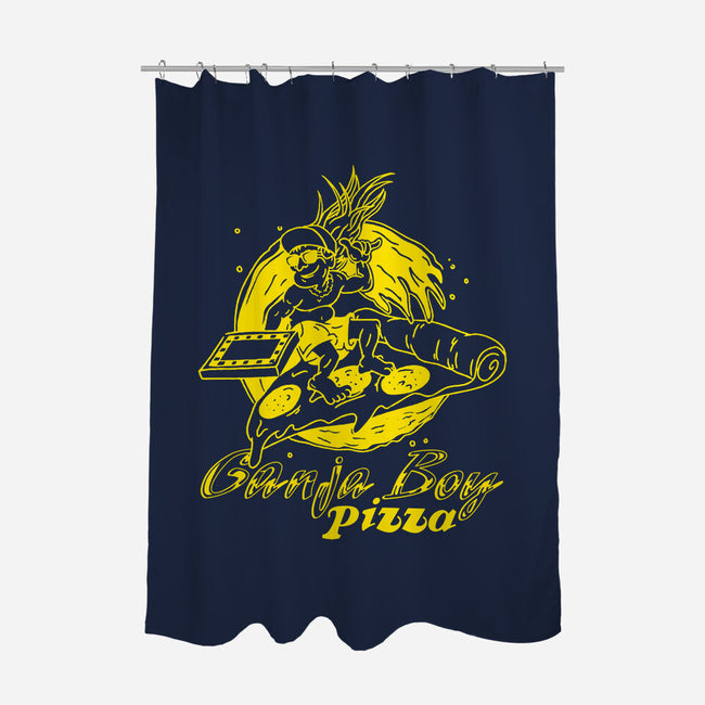 Argyle's Pizza-none polyester shower curtain-Boggs Nicolas