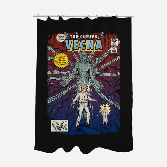 The Cursed Vecna-none polyester shower curtain-Green Devil