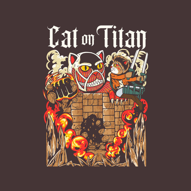 A Cat On Titan-none fleece blanket-rondes