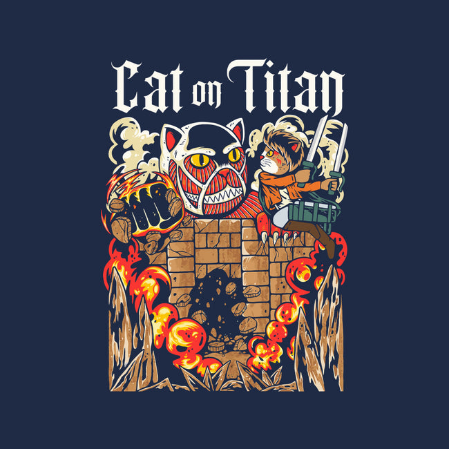 A Cat On Titan-youth basic tee-rondes