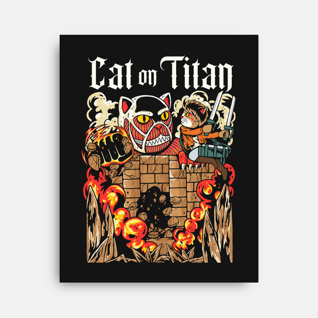 A Cat On Titan-none stretched canvas-rondes