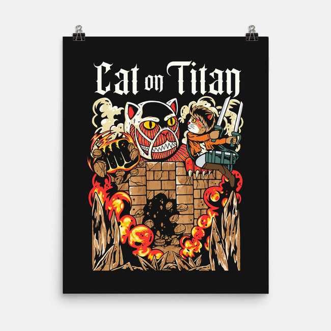A Cat On Titan-none matte poster-rondes