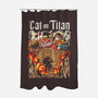 A Cat On Titan-none polyester shower curtain-rondes