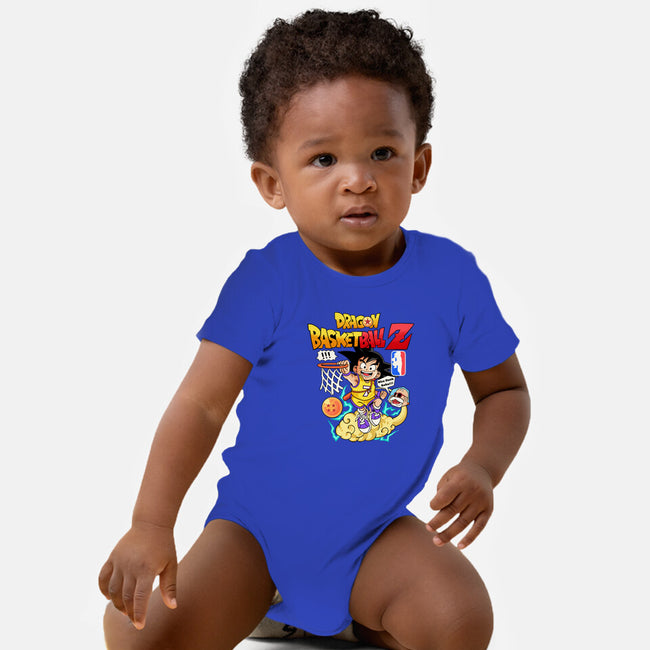 Dragon Ball Basketball-baby basic onesie-rondes