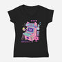 Retro Arcade-womens v-neck tee-leepianti