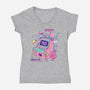 Retro Arcade-womens v-neck tee-leepianti