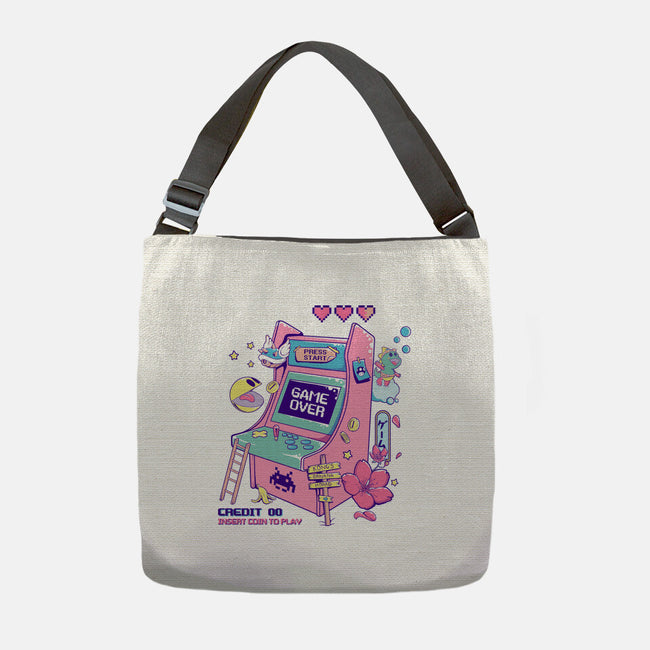 Retro Arcade-none adjustable tote bag-leepianti