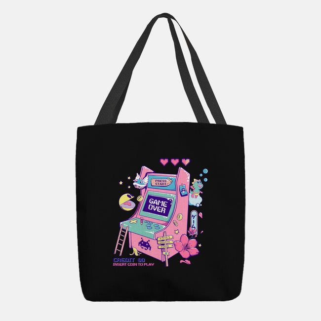 Retro Arcade-none basic tote bag-leepianti