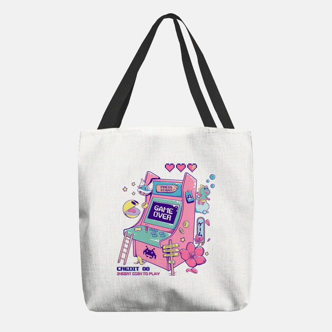 Retro Arcade-none basic tote bag-leepianti