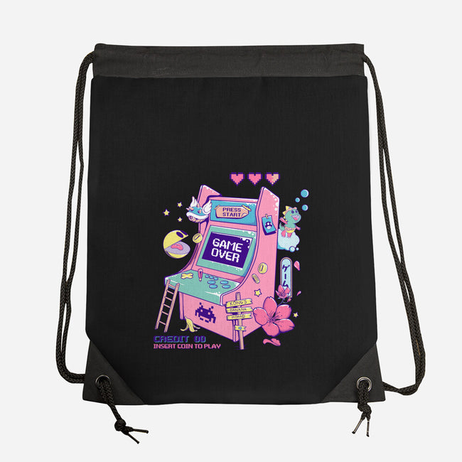 Retro Arcade-none drawstring bag-leepianti