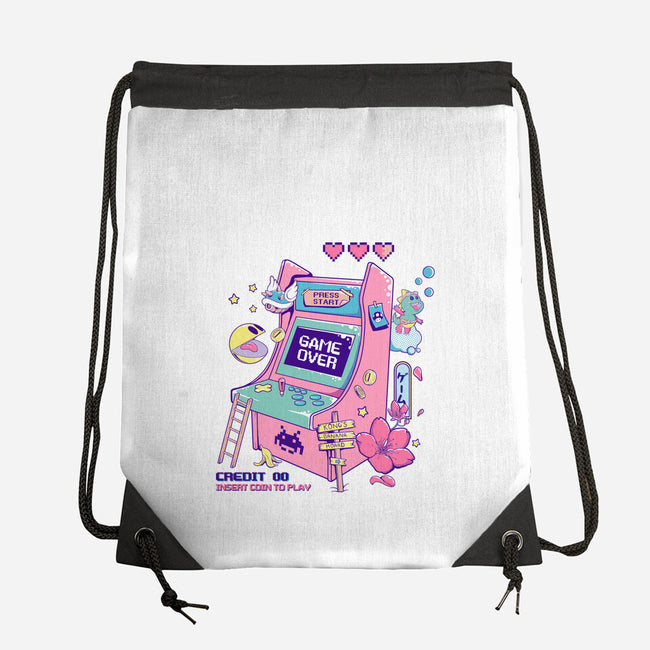 Retro Arcade-none drawstring bag-leepianti
