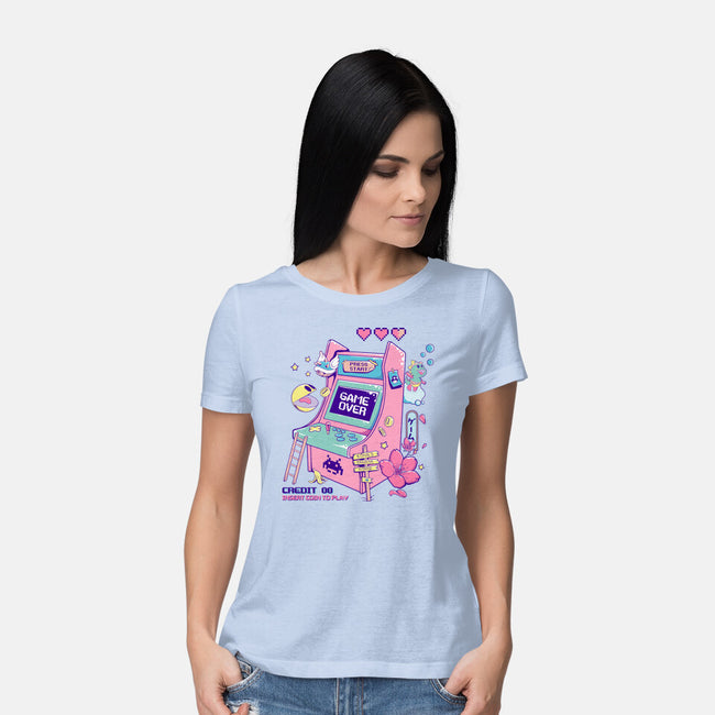 Retro Arcade-womens basic tee-leepianti
