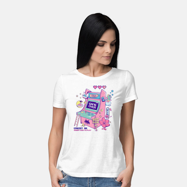Retro Arcade-womens basic tee-leepianti