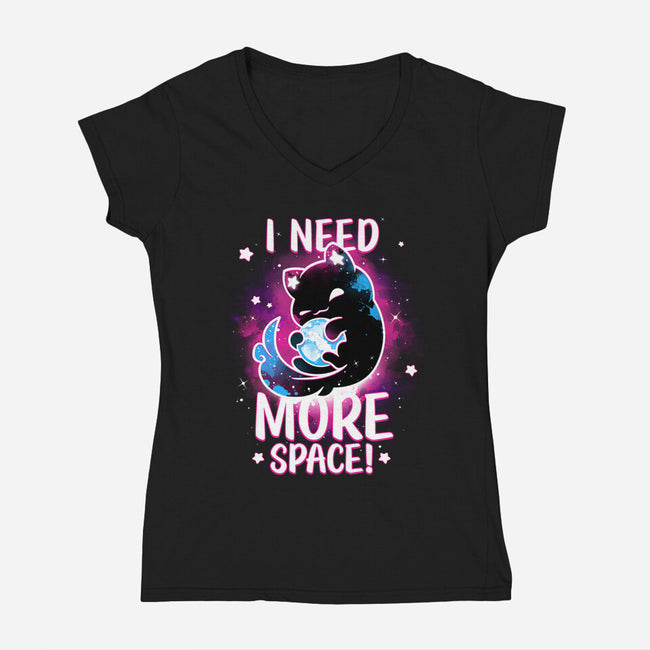 Asking For The Universe-womens v-neck tee-Snouleaf