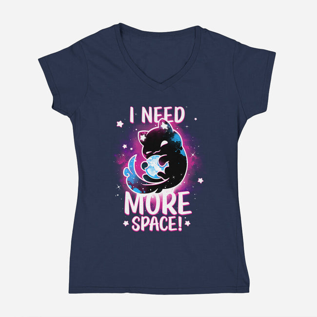 Asking For The Universe-womens v-neck tee-Snouleaf