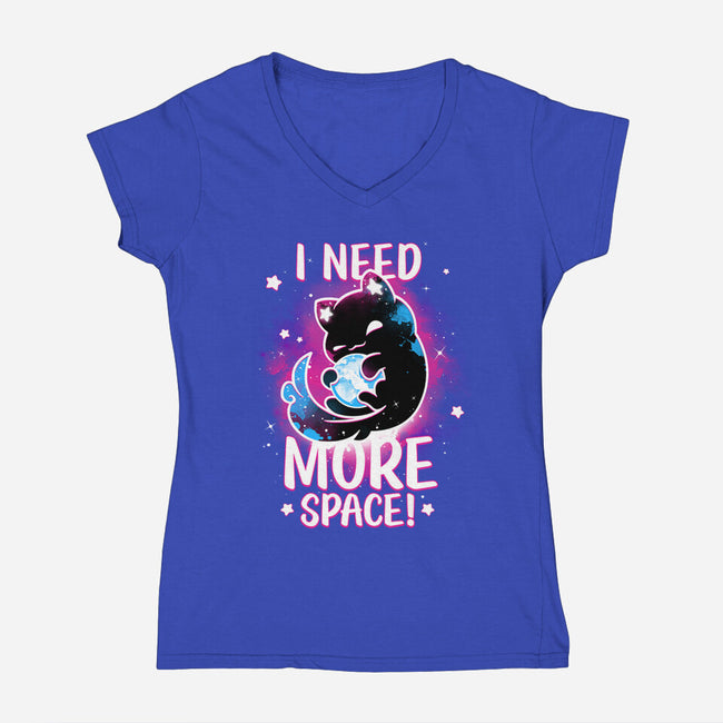 Asking For The Universe-womens v-neck tee-Snouleaf