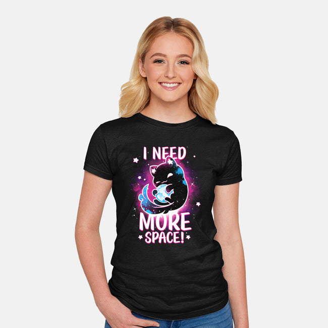 Asking For The Universe-womens fitted tee-Snouleaf