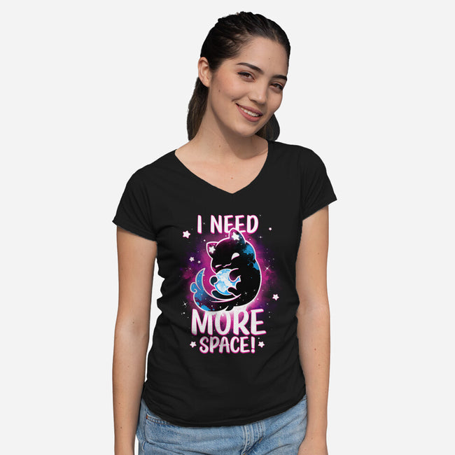 Asking For The Universe-womens v-neck tee-Snouleaf