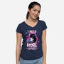 Asking For The Universe-womens v-neck tee-Snouleaf