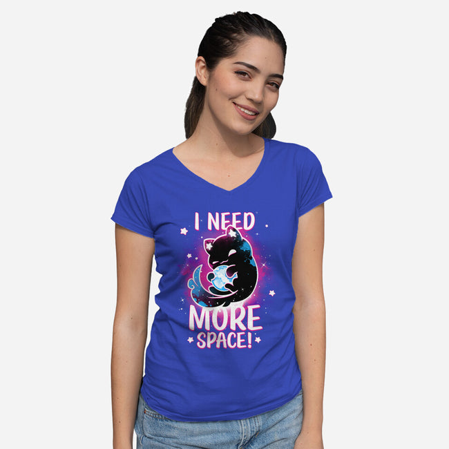 Asking For The Universe-womens v-neck tee-Snouleaf