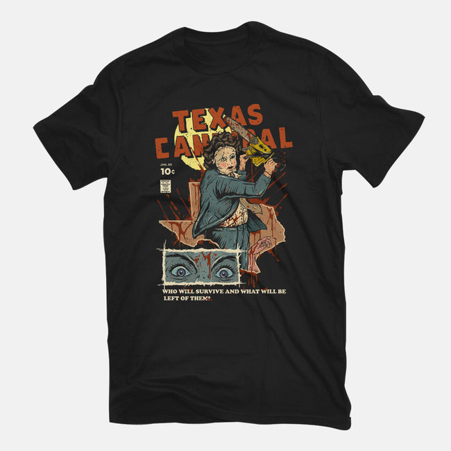Texas Cannibal-womens basic tee-Green Devil