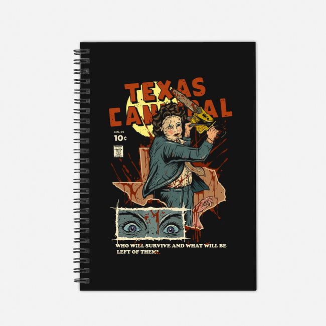 Texas Cannibal-none dot grid notebook-Green Devil