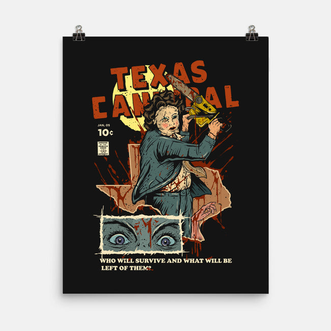 Texas Cannibal-none matte poster-Green Devil