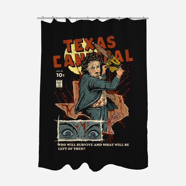 Texas Cannibal-none polyester shower curtain-Green Devil