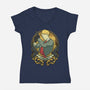Twilight-womens v-neck tee-Astrobot Invention