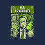 Tales Of Lovecraft-none removable cover throw pillow-Green Devil