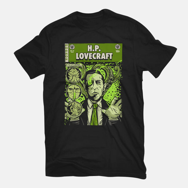 Tales Of Lovecraft-womens fitted tee-Green Devil