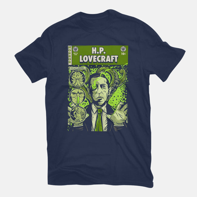 Tales Of Lovecraft-youth basic tee-Green Devil