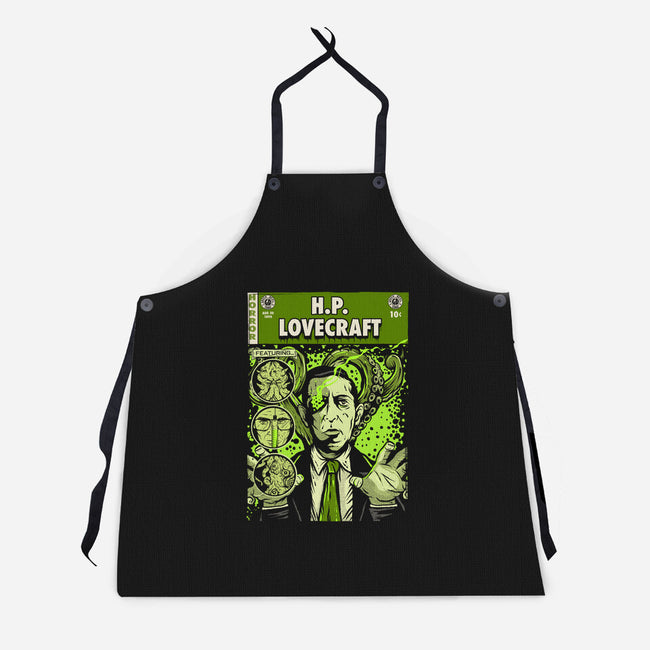 Tales Of Lovecraft-unisex kitchen apron-Green Devil