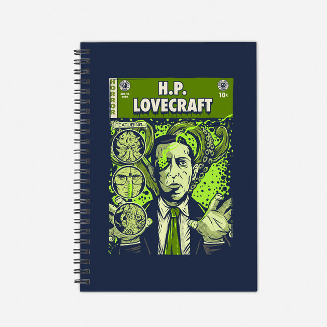 Tales Of Lovecraft-none dot grid notebook-Green Devil
