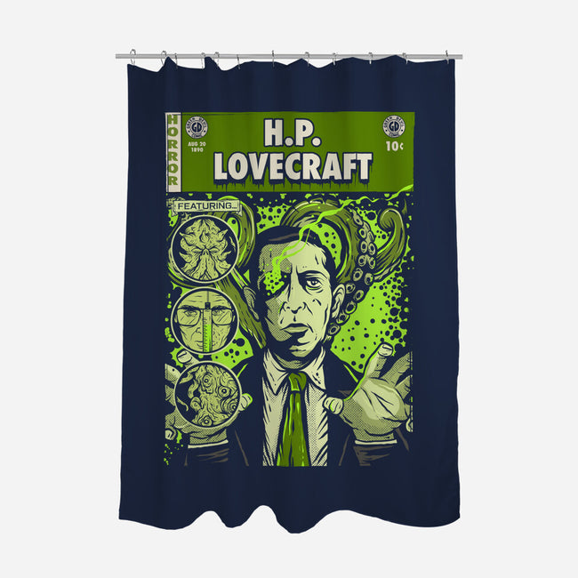 Tales Of Lovecraft-none polyester shower curtain-Green Devil