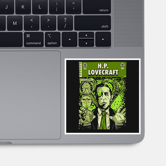 Tales Of Lovecraft-none glossy sticker-Green Devil