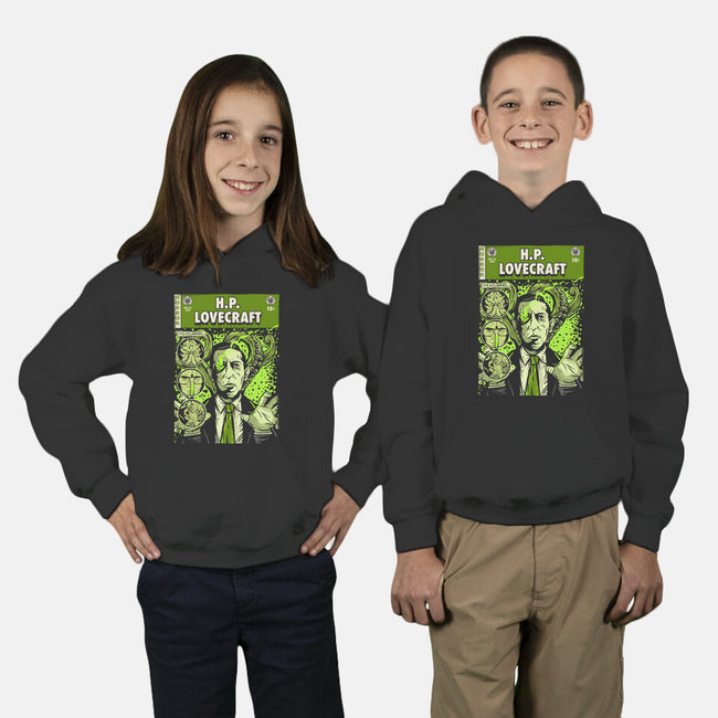 Tales Of Lovecraft-youth pullover sweatshirt-Green Devil