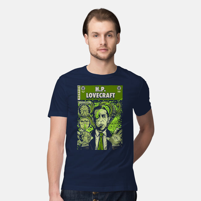 Tales Of Lovecraft-mens premium tee-Green Devil