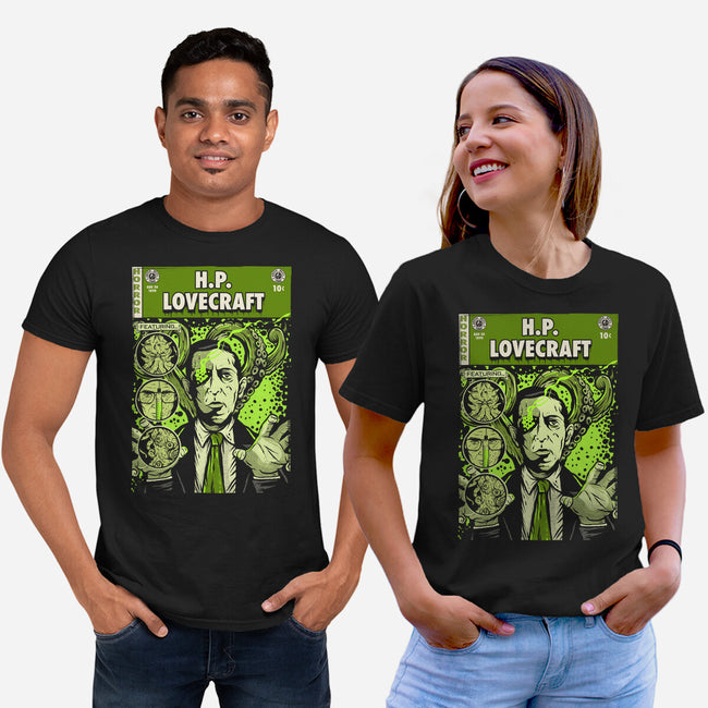 Tales Of Lovecraft-unisex basic tee-Green Devil