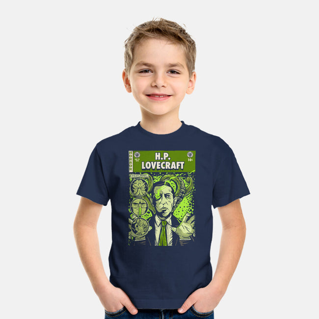 Tales Of Lovecraft-youth basic tee-Green Devil