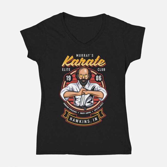Murray's Karate Club-womens v-neck tee-Olipop