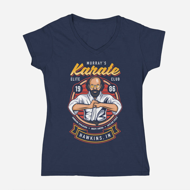 Murray's Karate Club-womens v-neck tee-Olipop