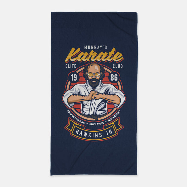 Murray's Karate Club-none beach towel-Olipop