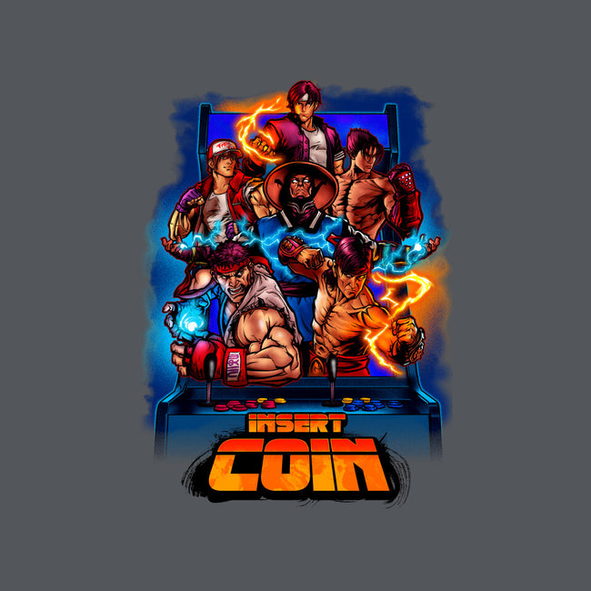 Insert Coin Retro Gaming-none stretched canvas-Conjura Geek