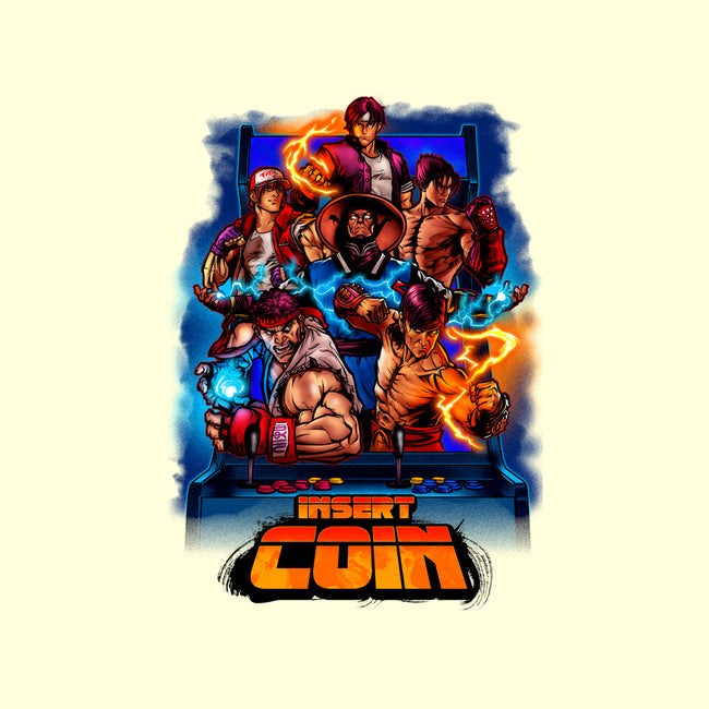 Insert Coin Retro Gaming-none stretched canvas-Conjura Geek