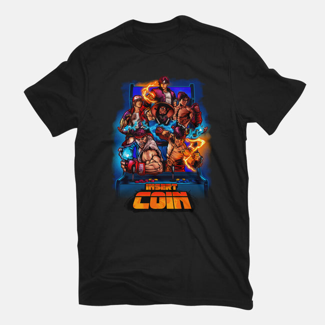 Insert Coin Retro Gaming-unisex basic tee-Conjura Geek