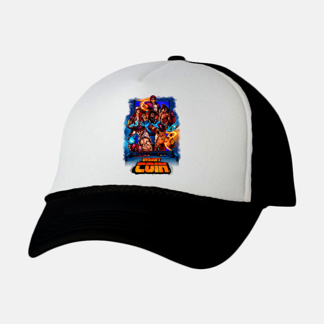 Insert Coin Retro Gaming-unisex trucker hat-Conjura Geek