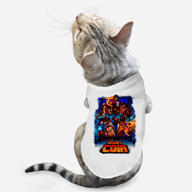 Insert Coin Retro Gaming-cat basic pet tank-Conjura Geek